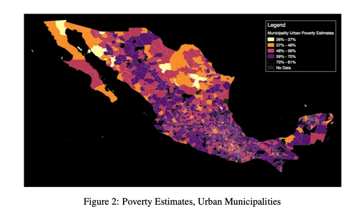 Figure from Poverty Mapping Using Convolutional Neural Networks Trained on High and Medium Resolution Satellite Images, With an Application in Mexico